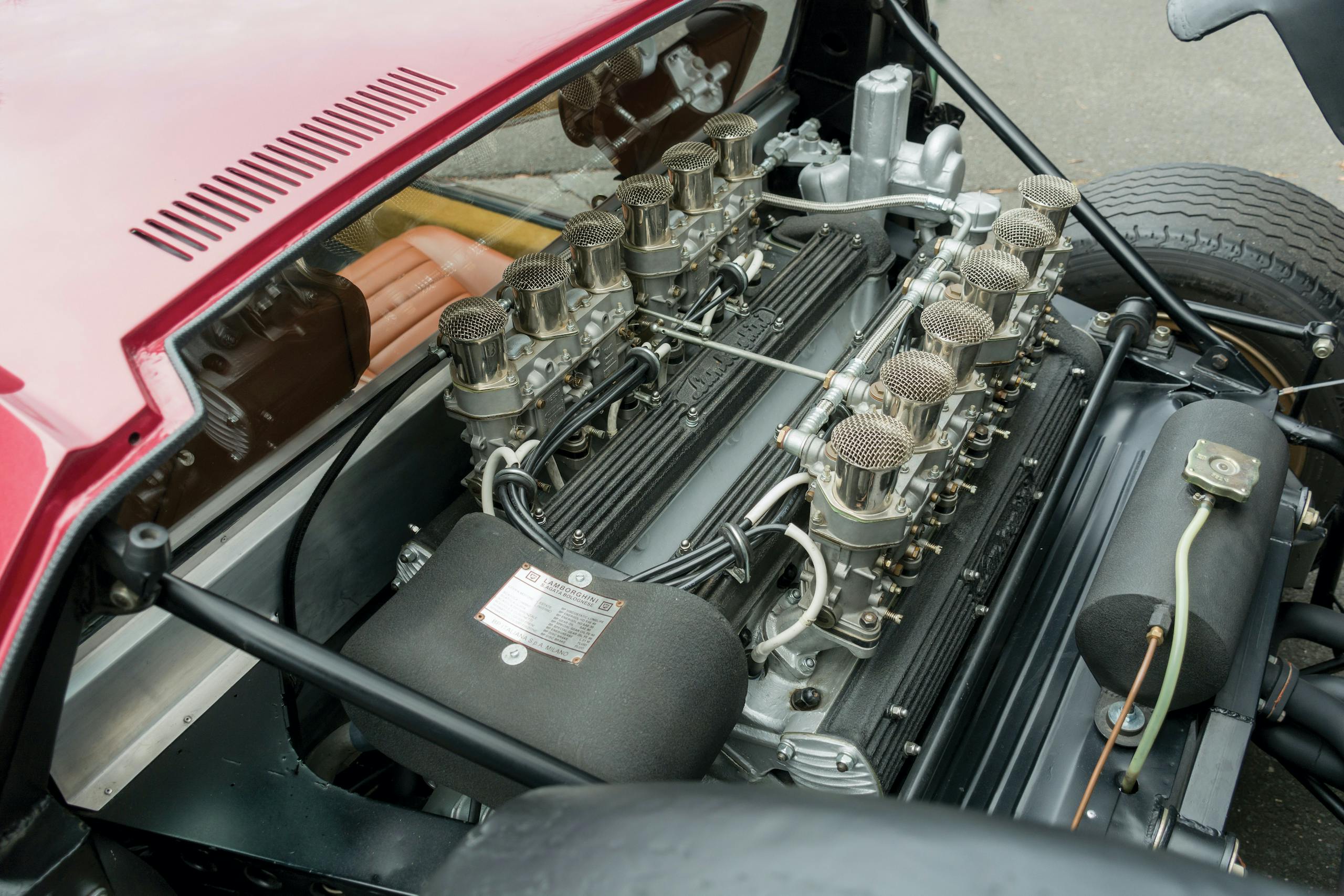 1971 Lamborghini Miura SVJ by Bertone engine
