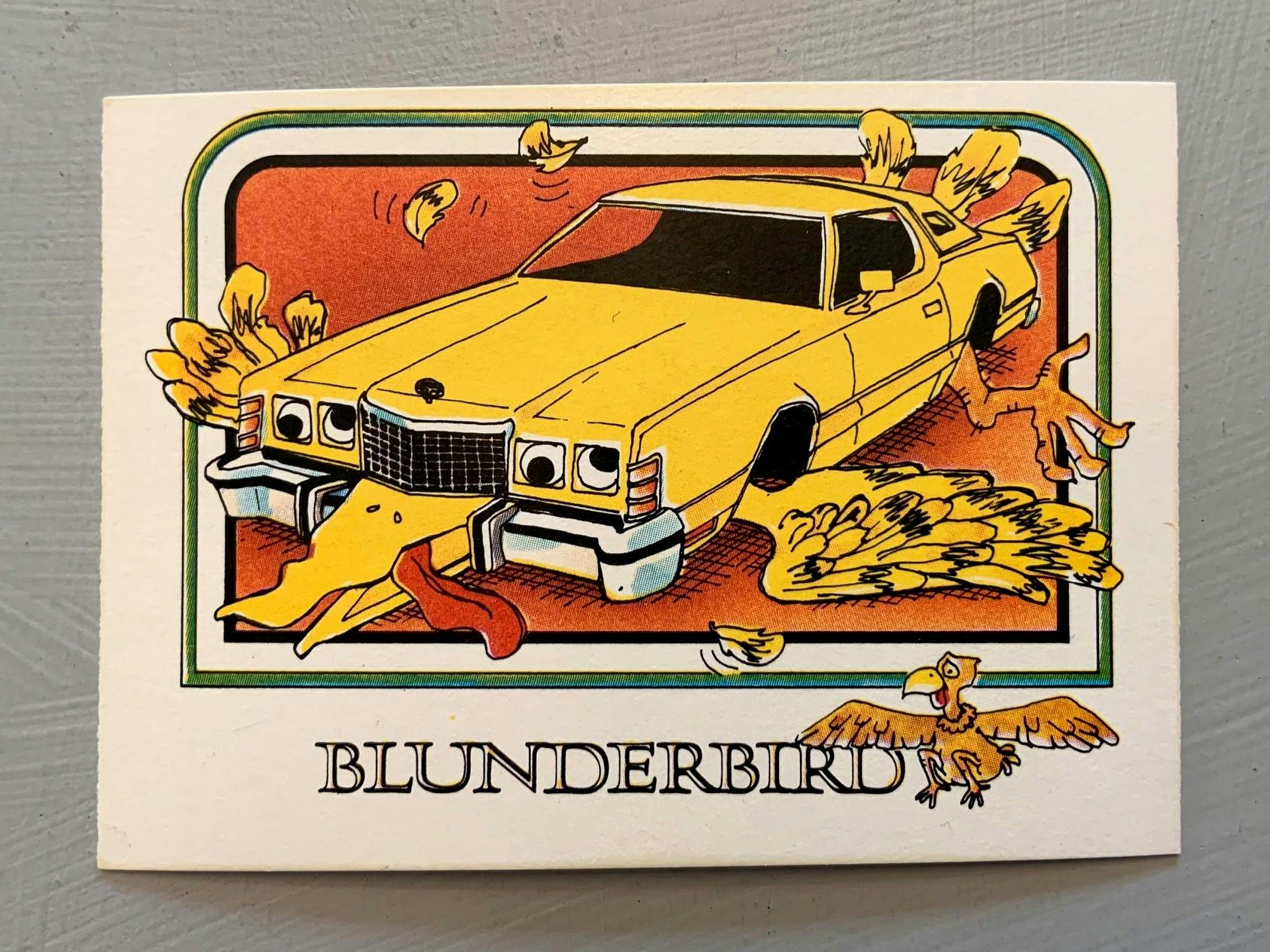 1976 Wonder Bread Krazy Cars - Blunderbird