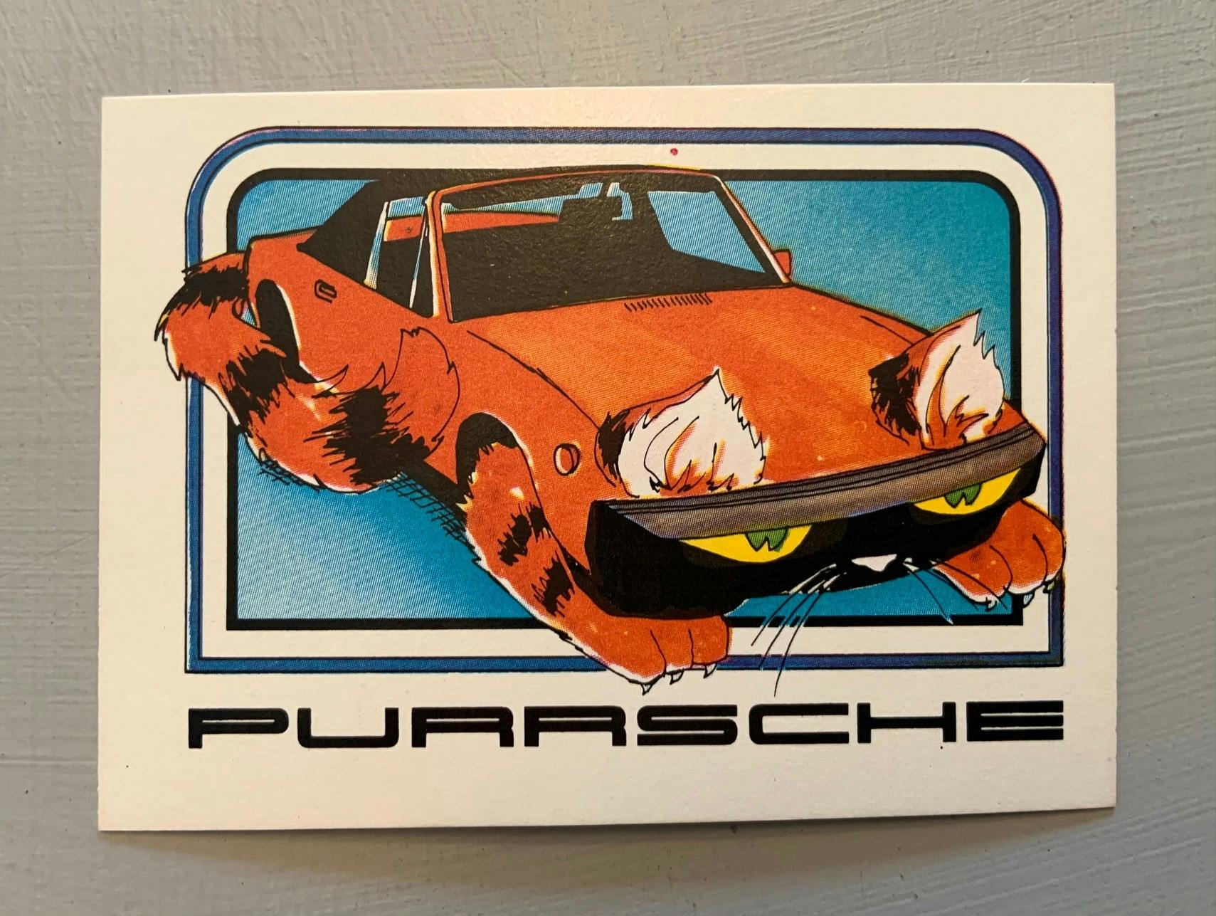 1976 Wonder Bread Krazy Cars - Purrsche