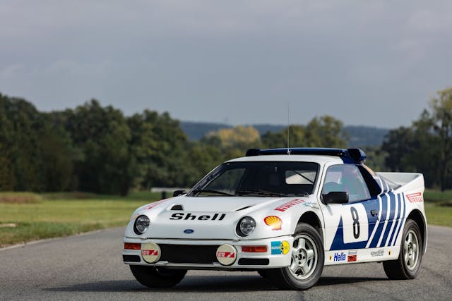 1986 Ford RS200 usine front three-quarter
