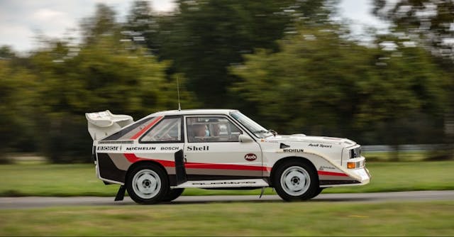 1988 Audi Sport Quattro S1 side profile action