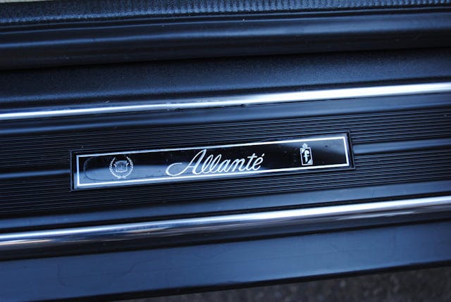1993 Cadillac Allante door sill detail