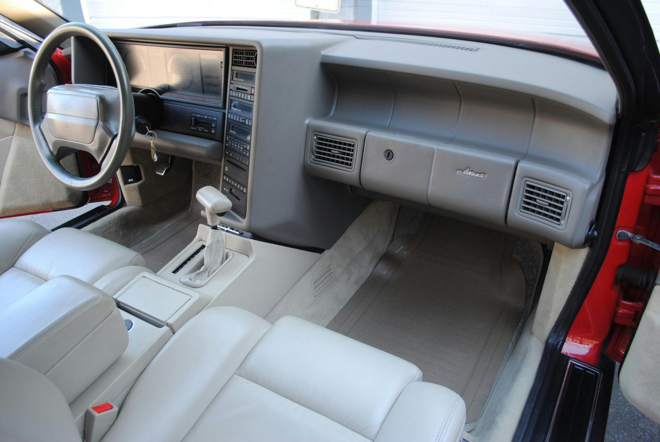 1993 Cadillac Allante interior front passenger side