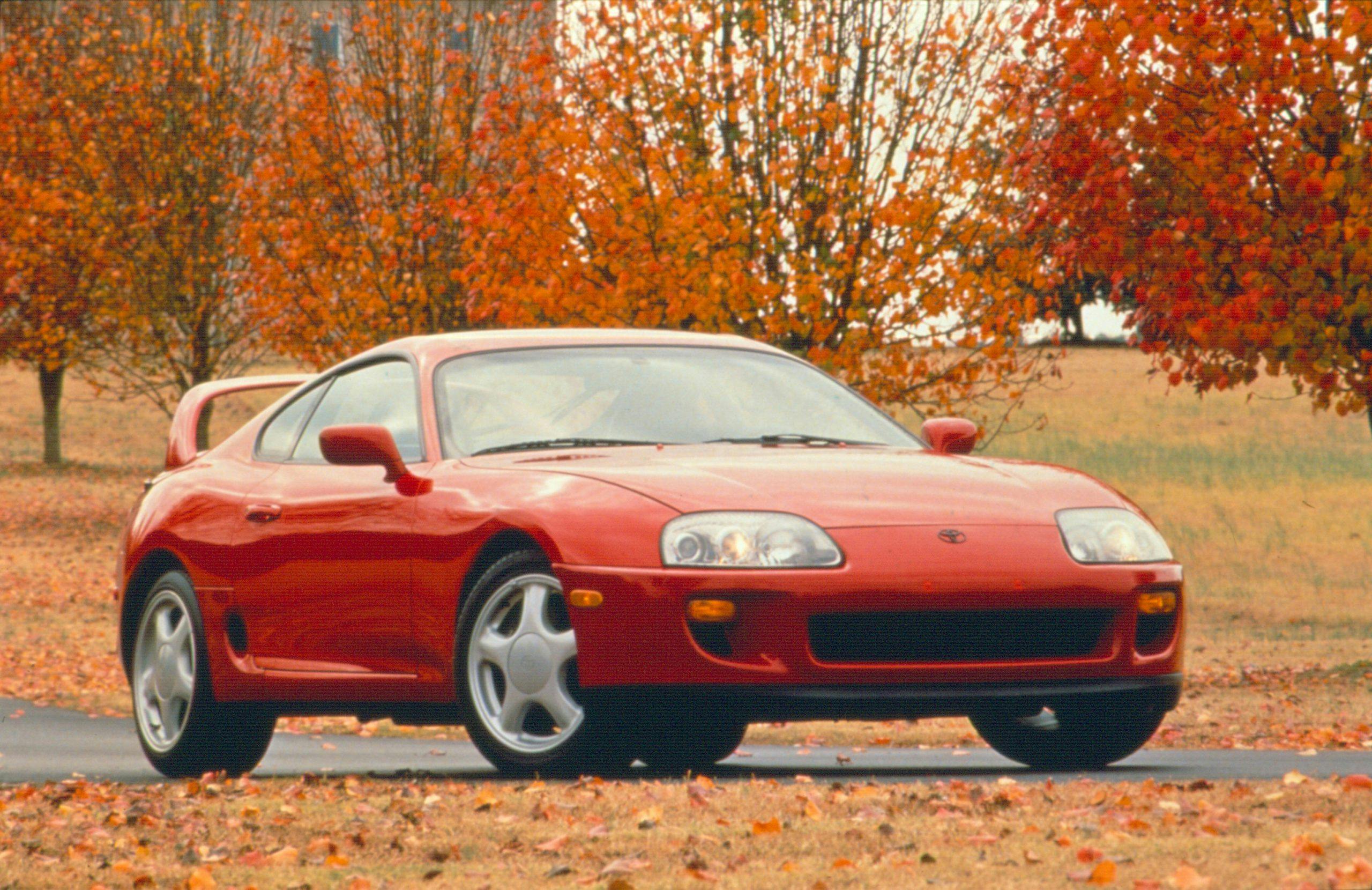 Toyota Supra MKIV front red