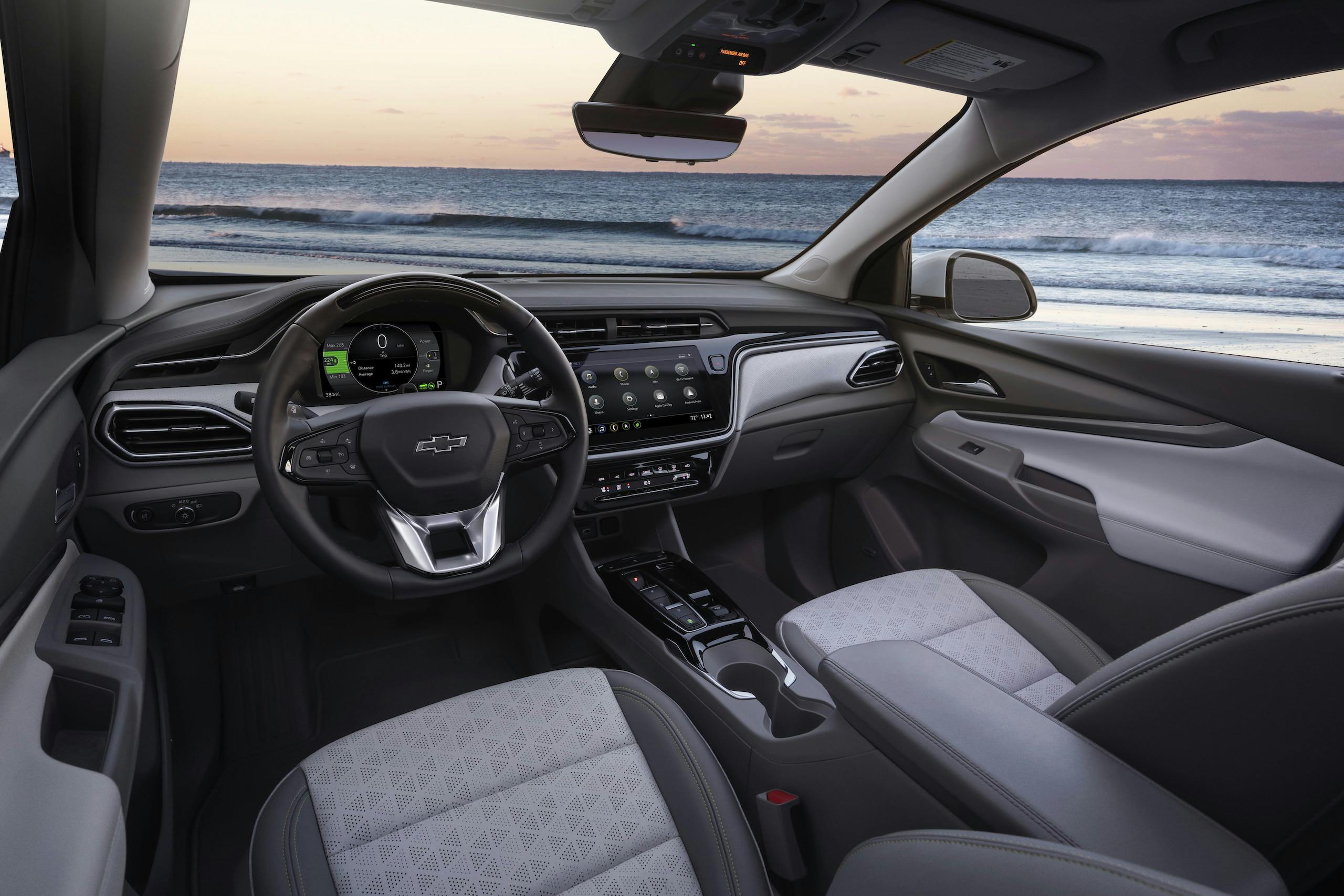 2022 Chevrolet Bolt EUV interior front angle