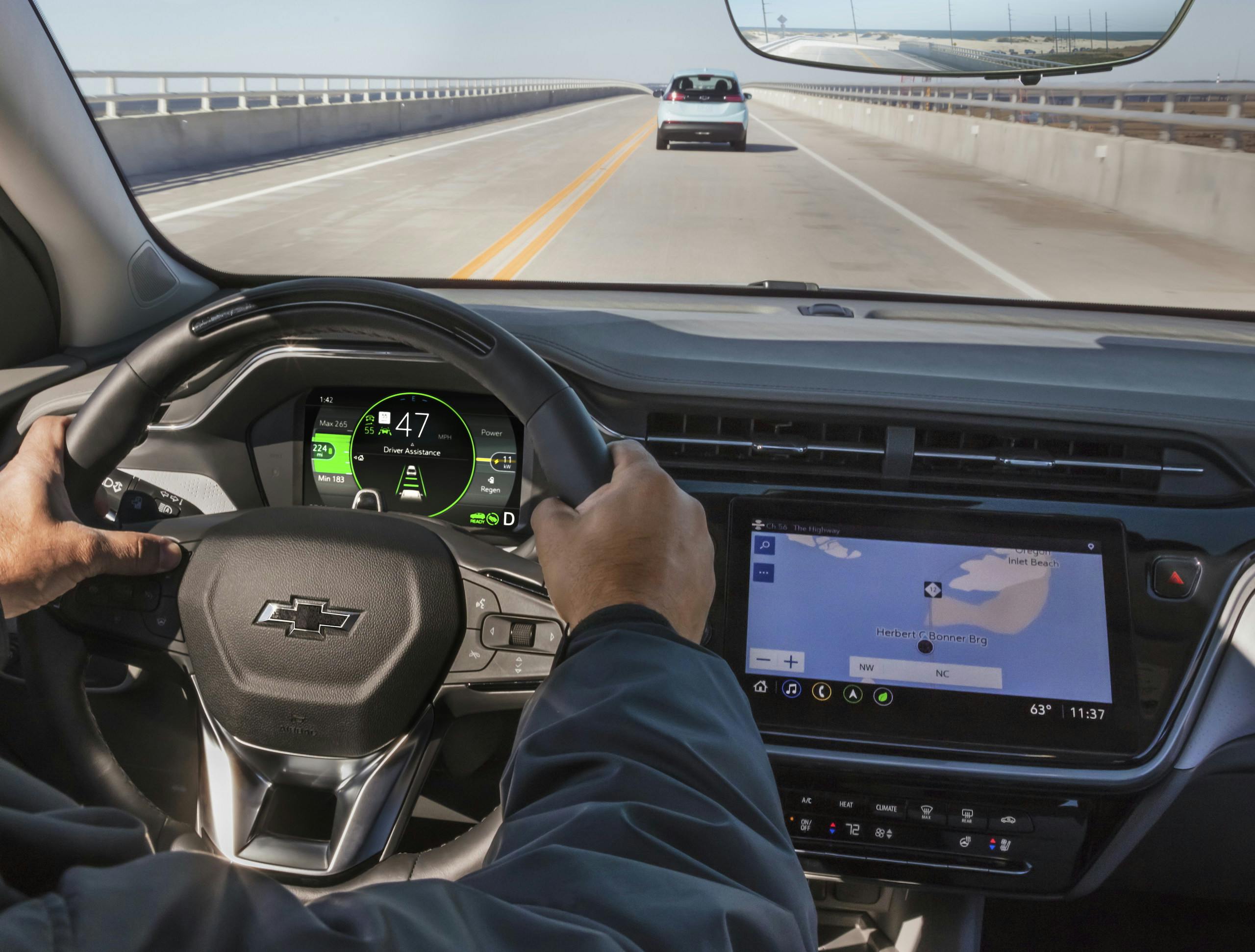 2022 Chevrolet Bolt EUV interior adaptive cruise on