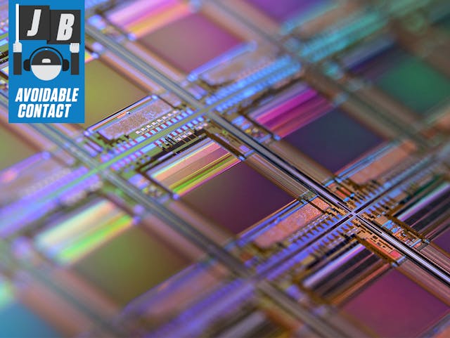 silicon wafer macro transistors chips circuits detail close