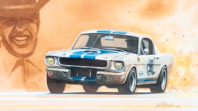 Bill Neale Original Painting Carroll Shelby