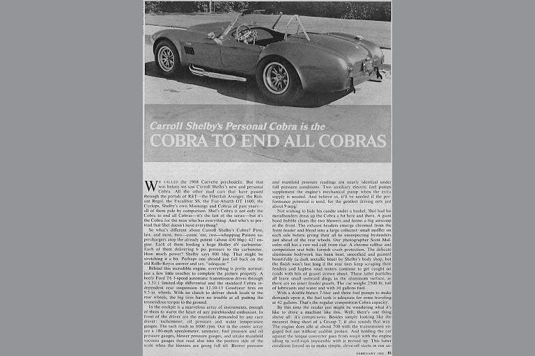 CSX 3015 Shelby Cobra article