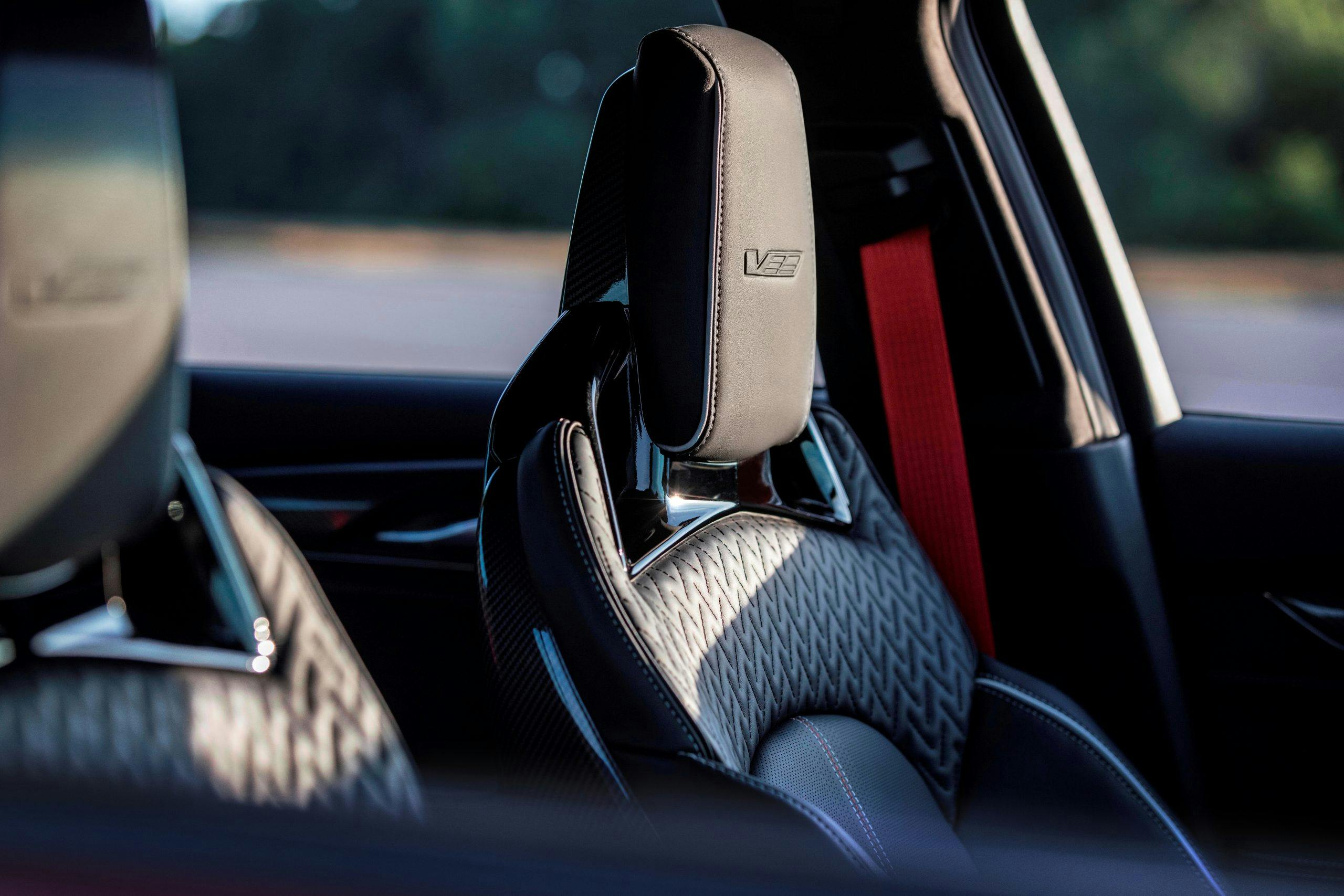 2022 Cadillac CT5-V Blackwing interior carbon fiber seat back