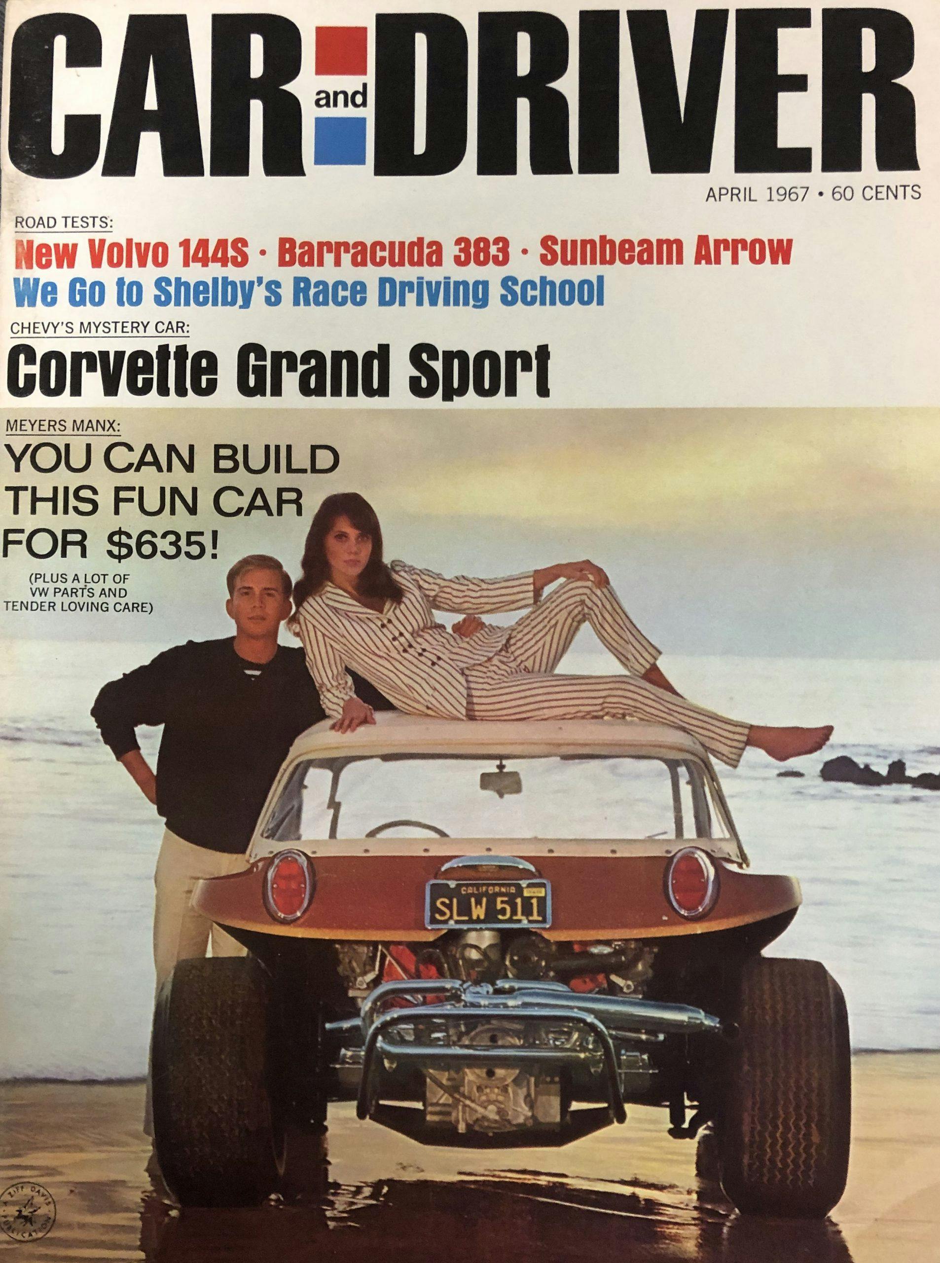 Meyers Manx Fiberglass Dune Buggy Car and Driver Magazine Cover