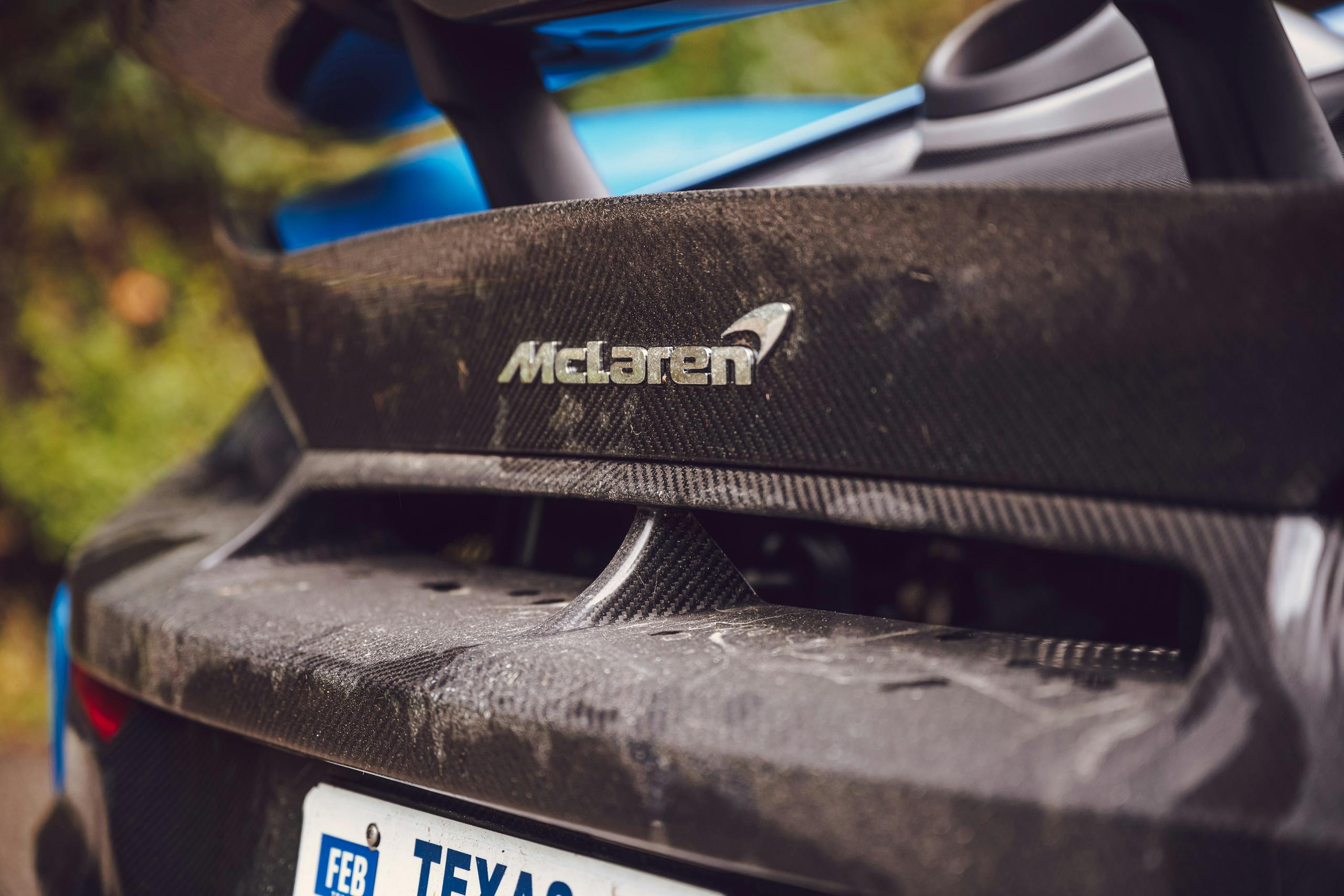 McLaren 675LT rear carbon fiber mud