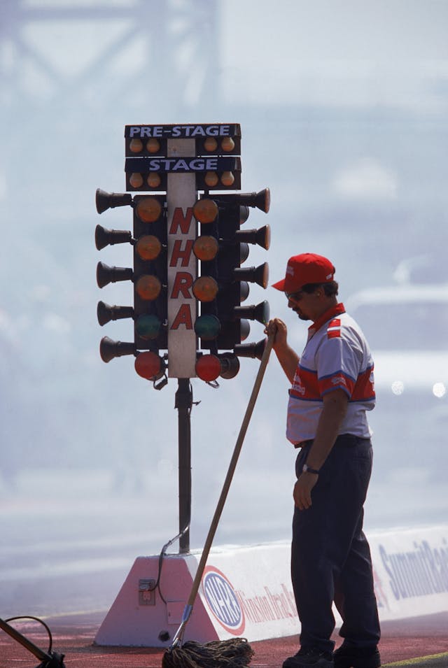 Detail of Christmas Tree Lights NHRA Vegas