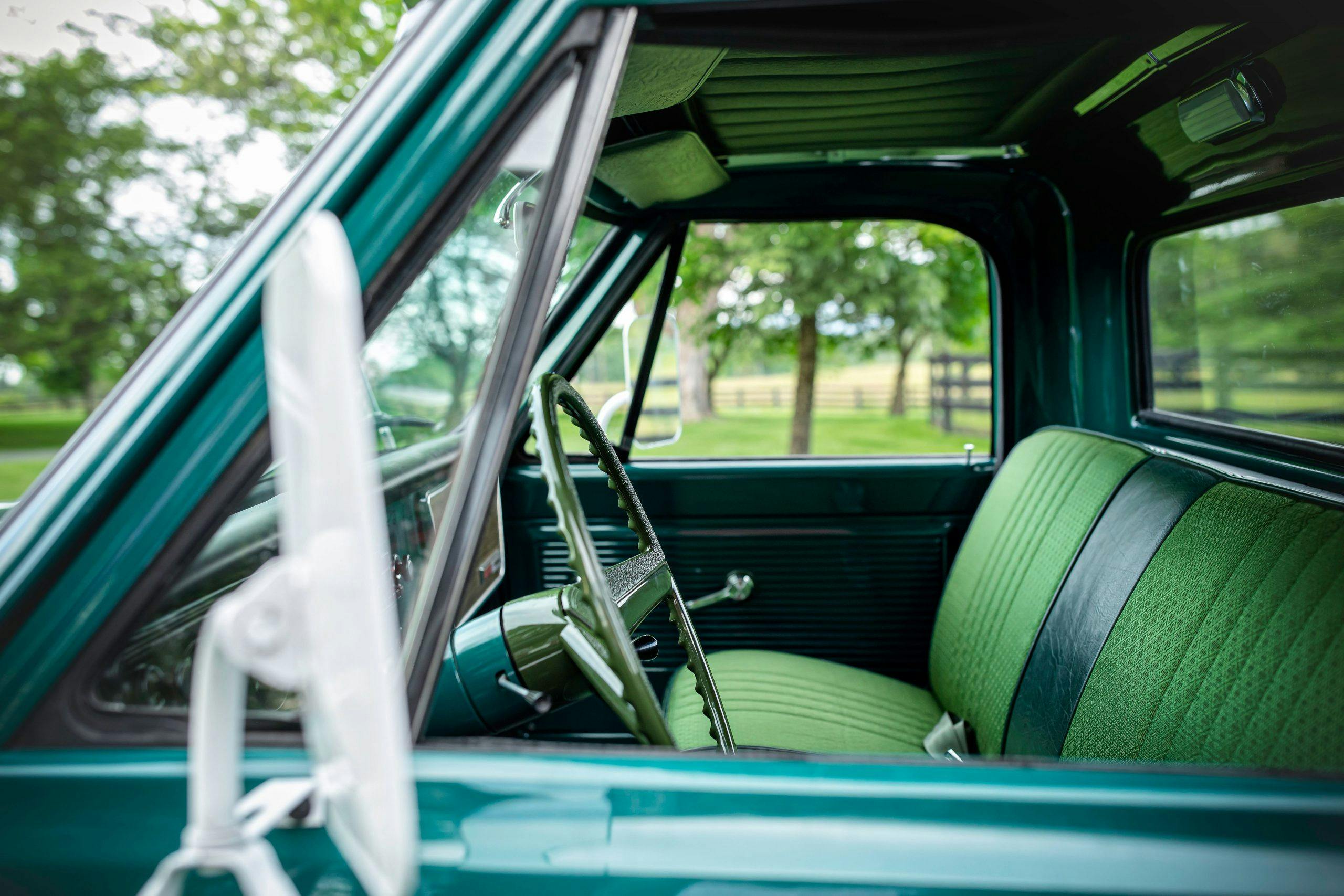Elvis Presley Owned 1967 GMC Pickup interior side profile