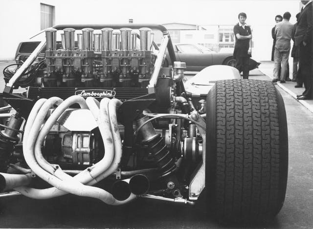 Ferruccio V12 Lamborghini Engine rear historical