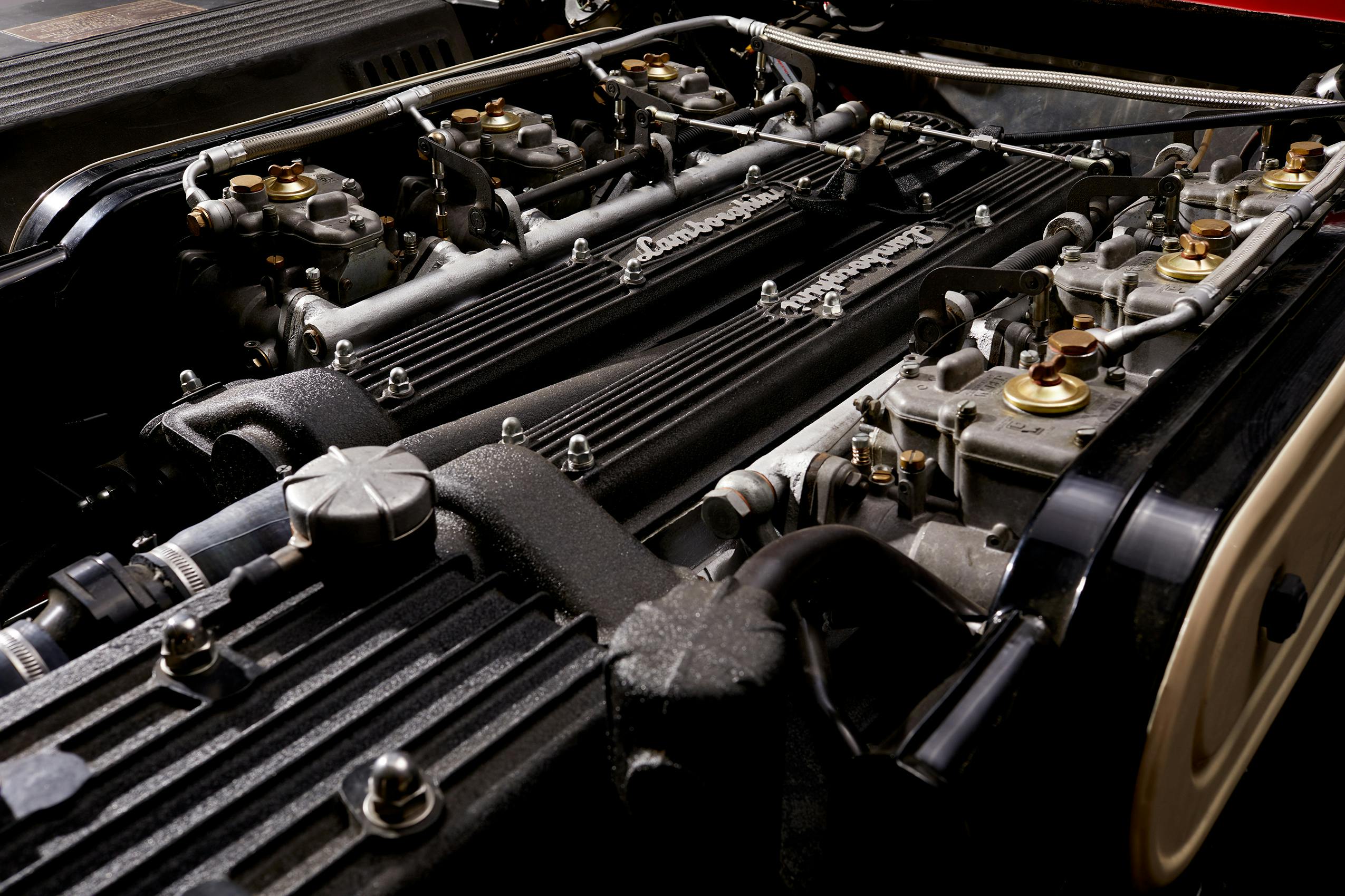 Ferruccio V12 Lamborghini Engine top detail