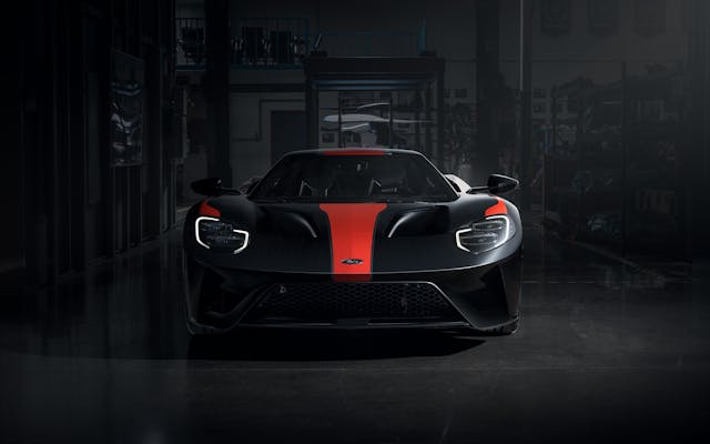 first 2021 Ford GT Studio Collection red and black front
