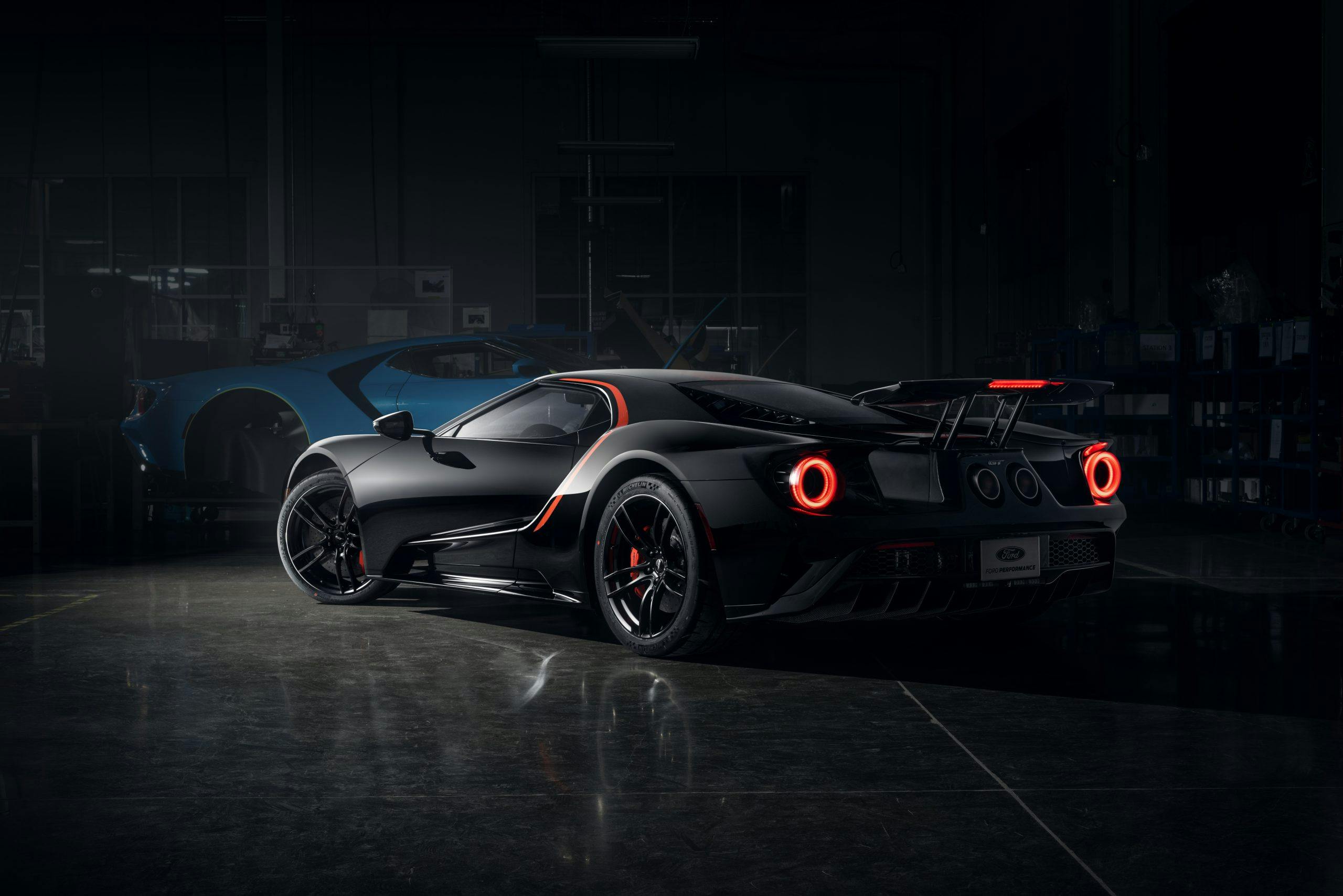 first 2021 Ford GT Studio Collection red and black