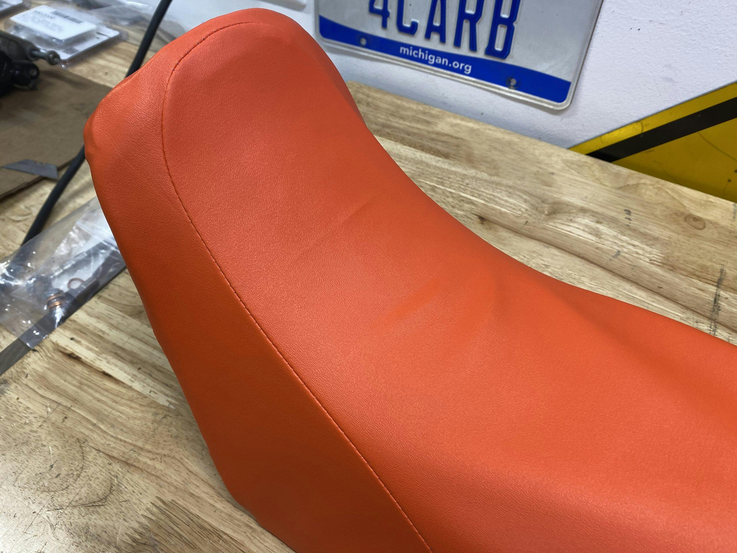 Finished XR250 seat nose