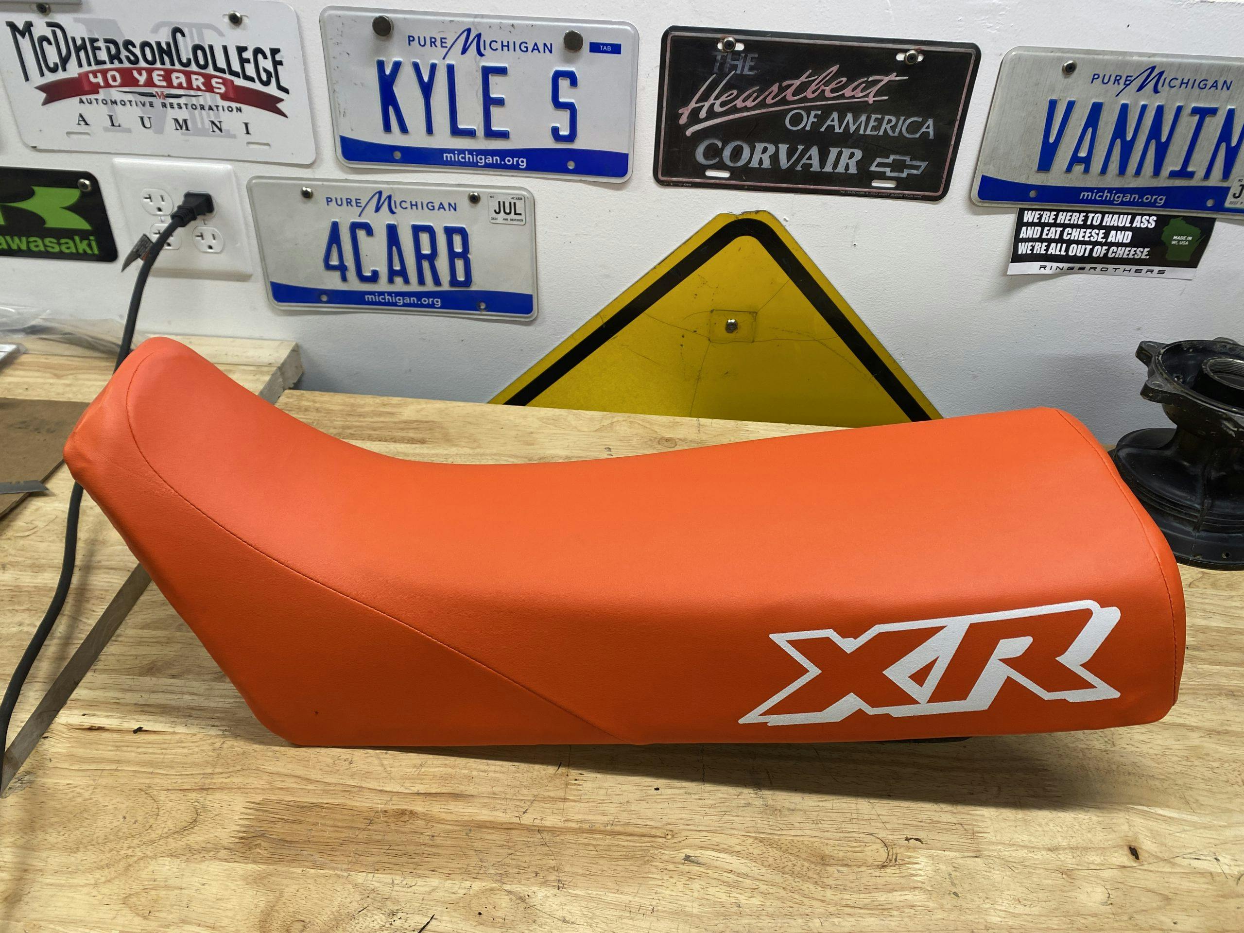 finished XR250 seat