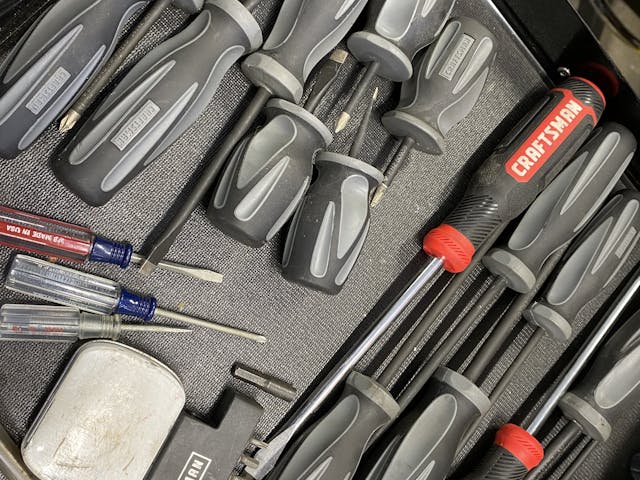 screwdriver drawer