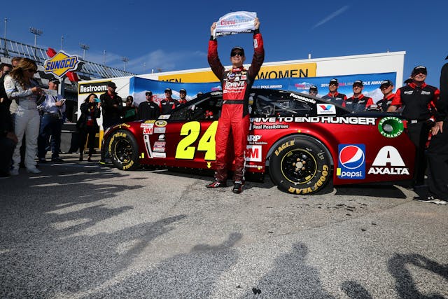 Jeff Gordon wins pole for his final daytona 500