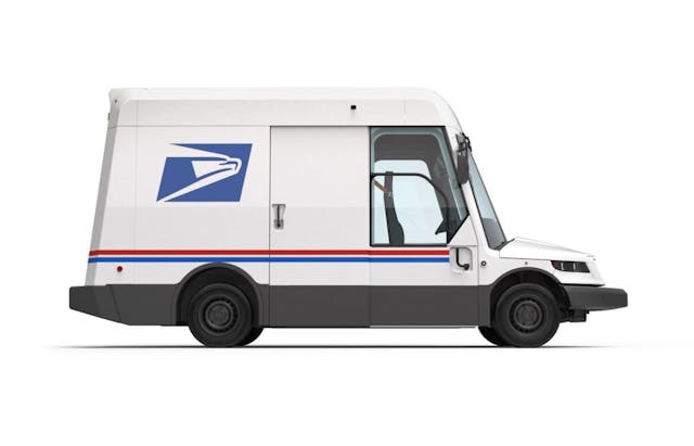 Oshkosh USPS Truck side profile