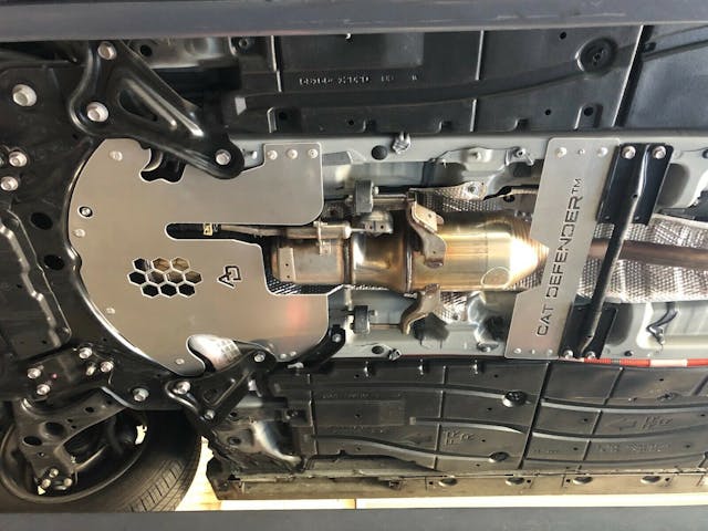 Prius Catalytic Converter Defense installed