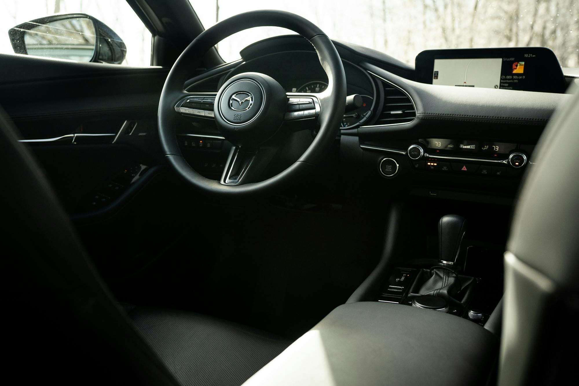2021 Mazda 3 2.5T AWD interior front steering wheel