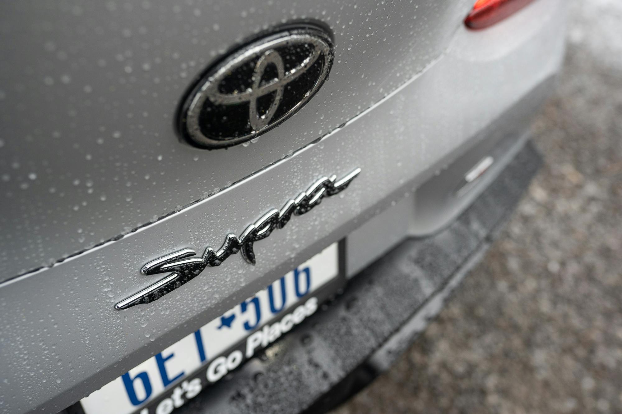 Toyota Supra rear badge detail