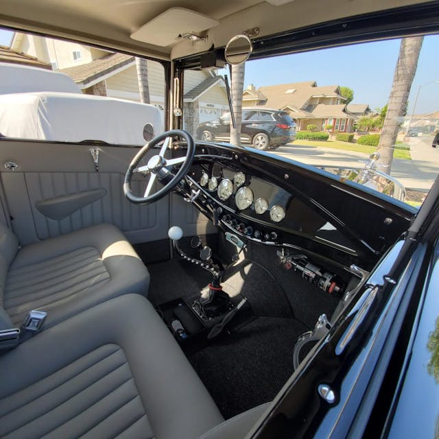 1931 Ford Tudor Model A hot rod dash interior