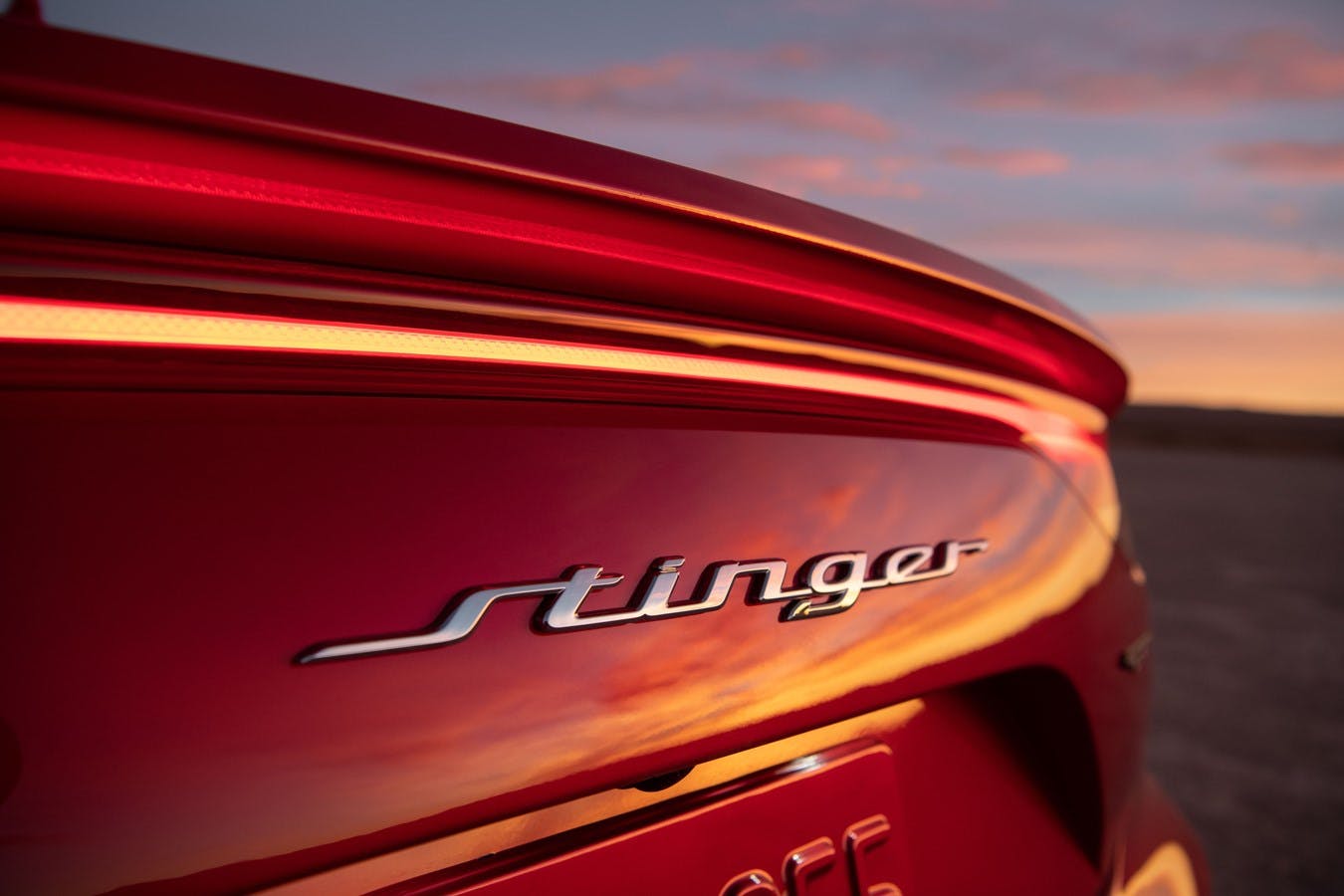 2022 Stinger GT rear lettering