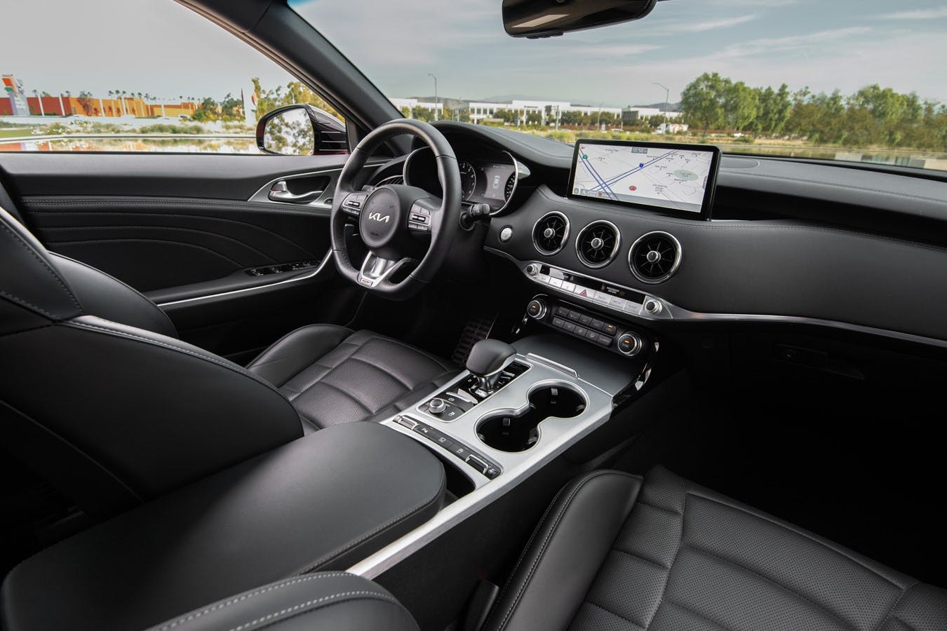 2022 Stinger GT interior front angle