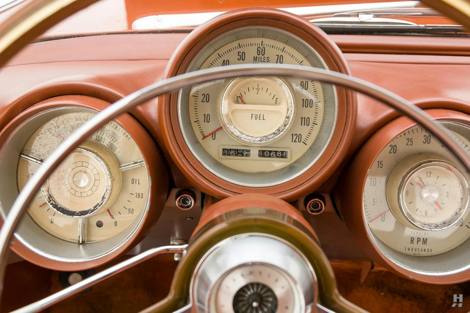 1963 Chrysler Turbine Car interior gauges