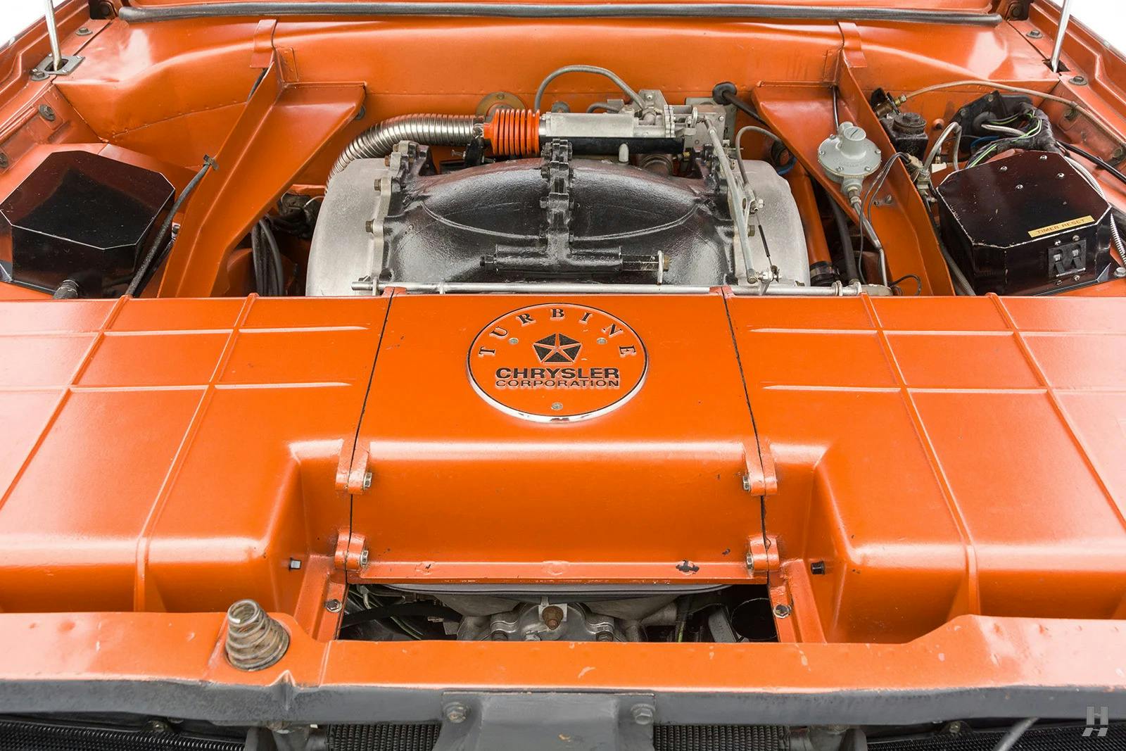 1963 Chrysler Turbine Car engine bay front