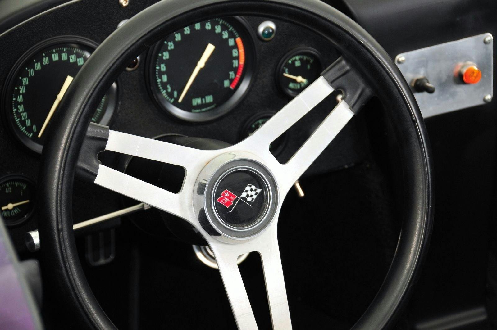 1963 Chevrolet Corvette Mongoose Motorsports Grand Sport Fast Five interior steering wheel