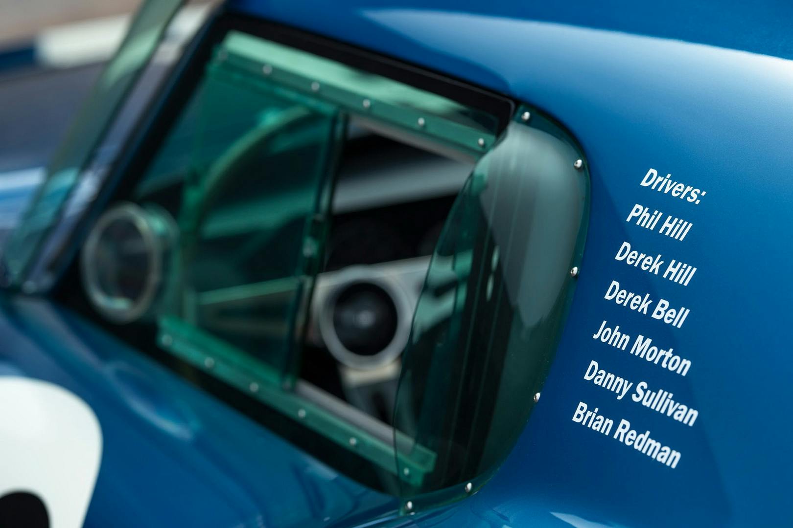 Shelby Cobra Daytona Coupe driver names detail