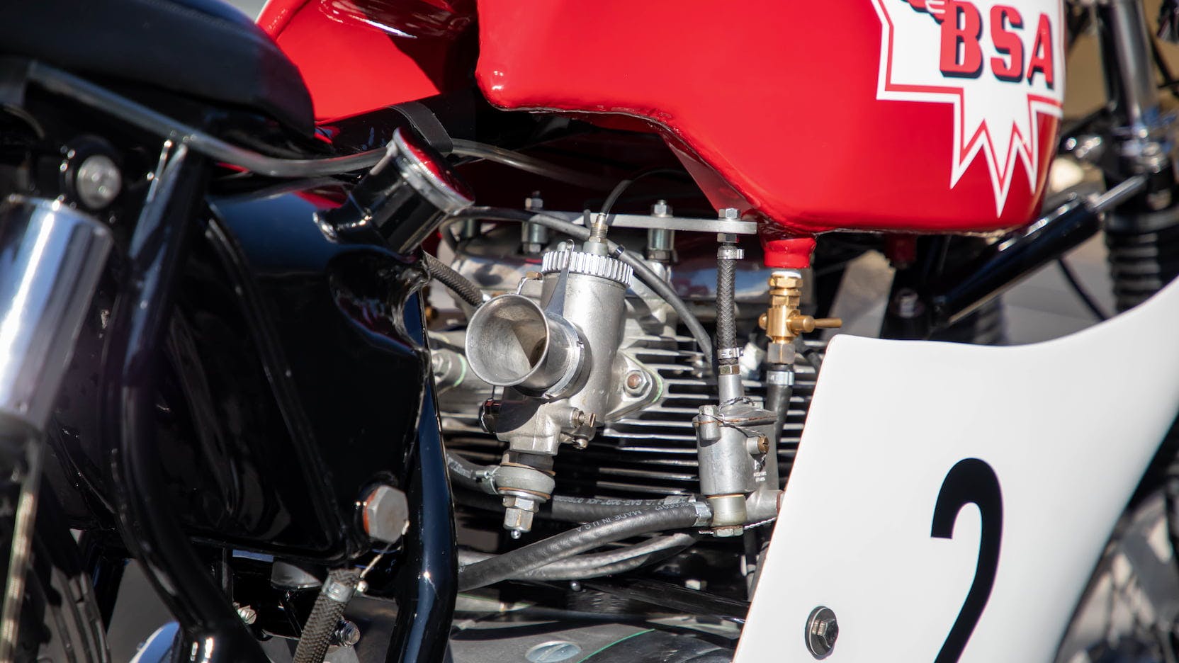 1966 BSA A50 Road Racer engine detail