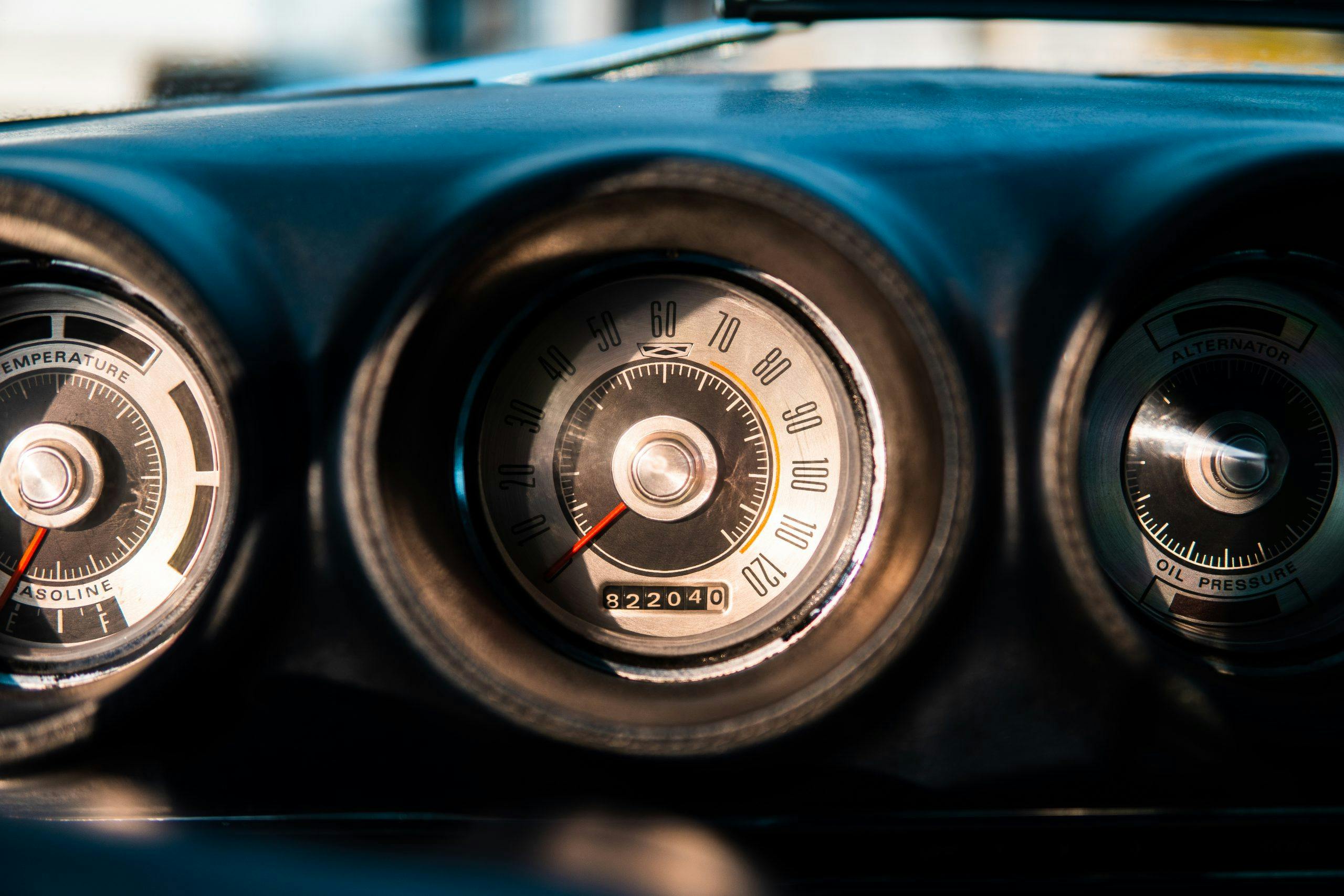 1969 Ford Torino interior gauge