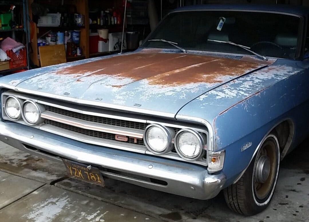1969 Ford Torino front before restoration