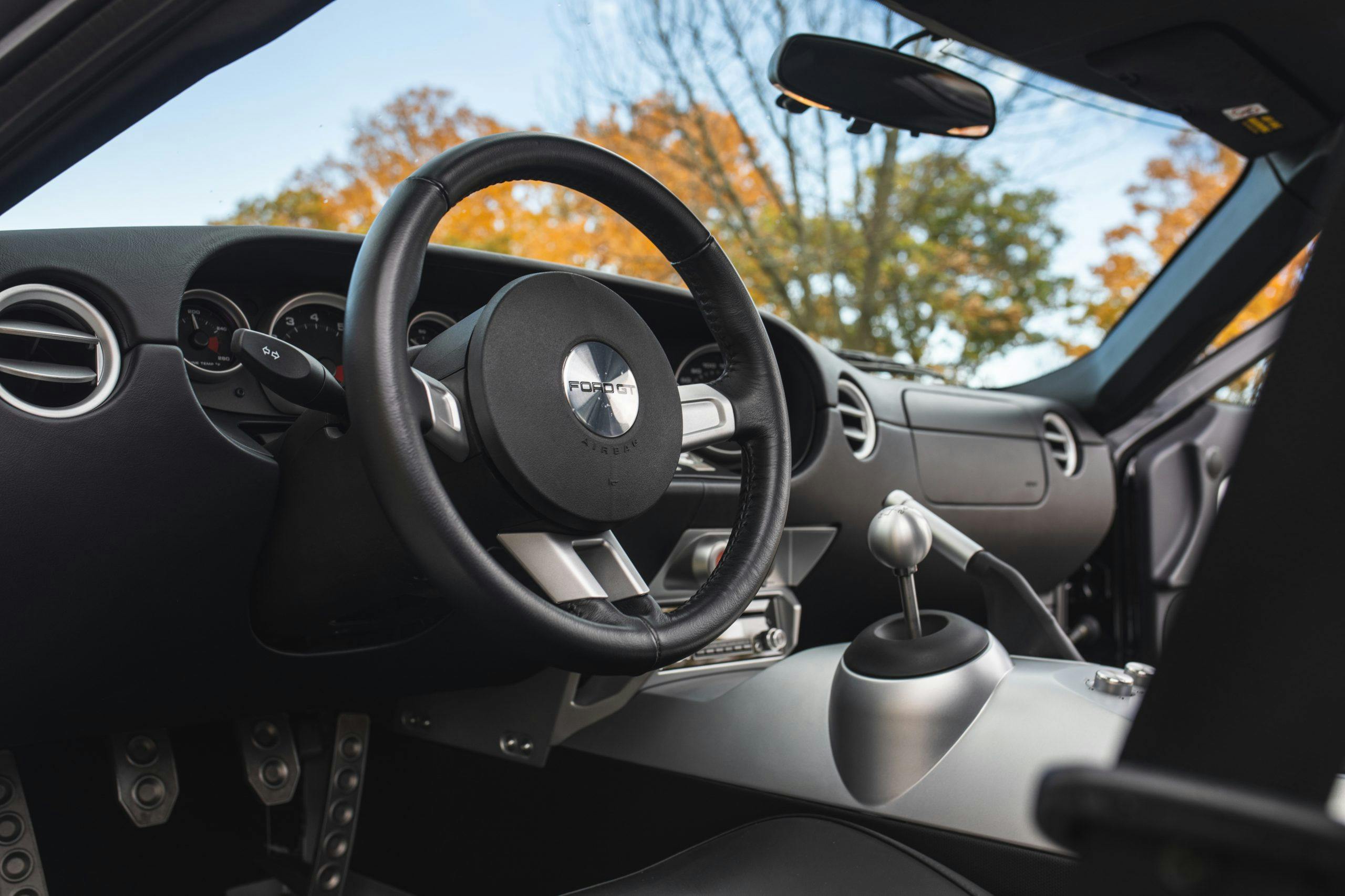 2006 Ford GT interior steering wheel