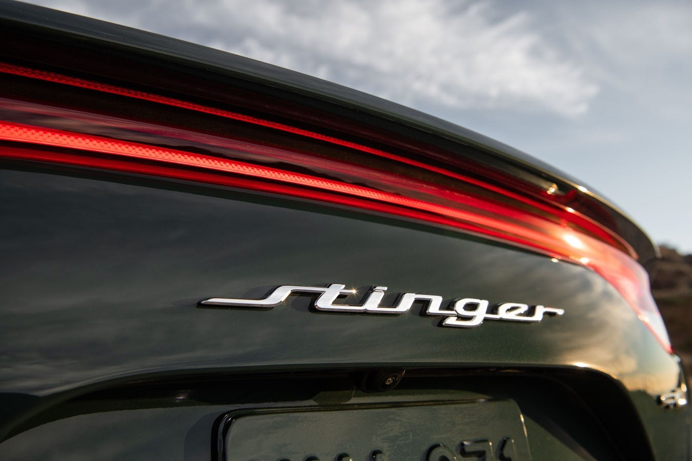 2022 Stinger GT-Line rear badge lettering