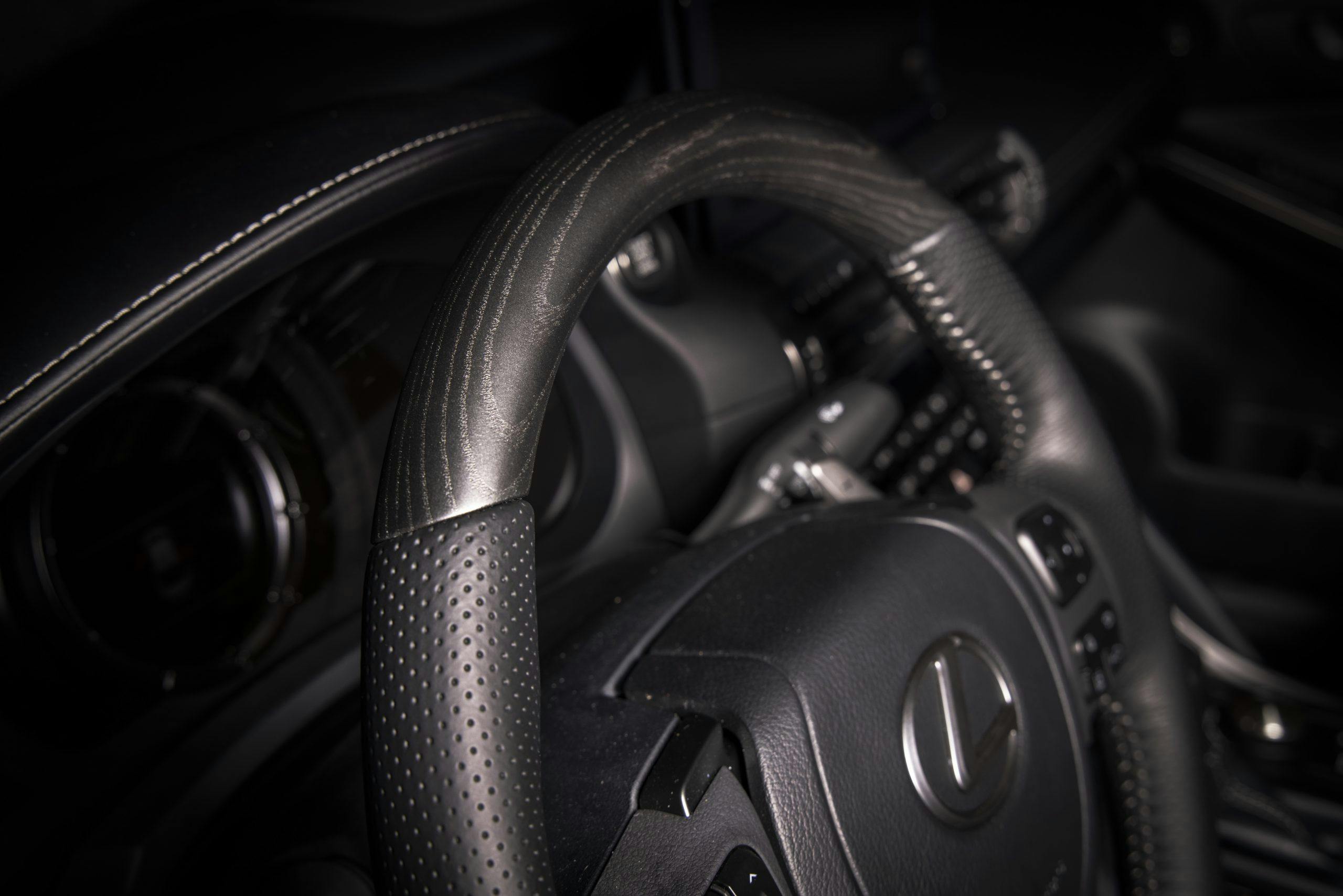 2022 Lexus IS 500 F Sport Launch Edition steering wheel detail