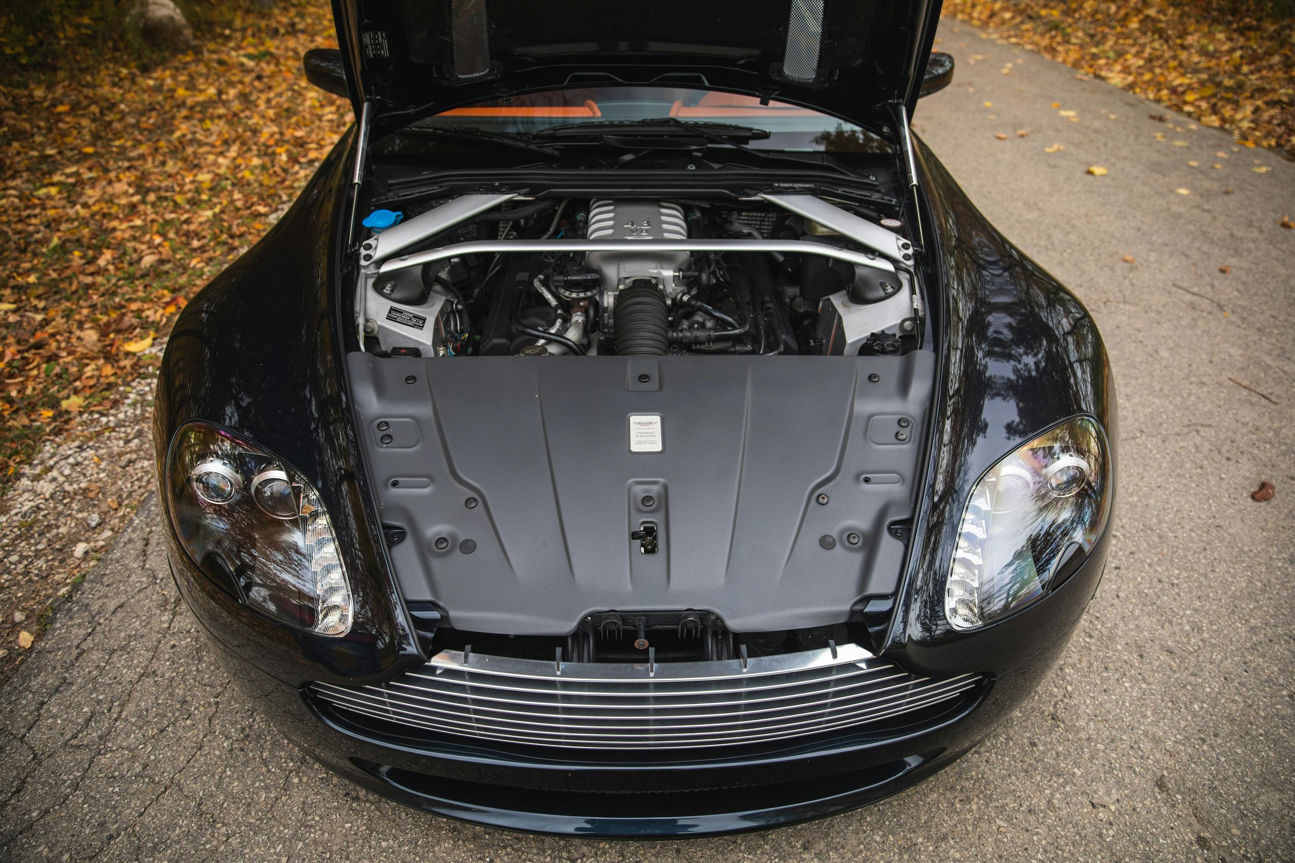 2007 Aston Martin Vantage V8 front engine bay