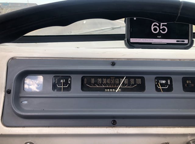 A100 Van interior radio speedometer