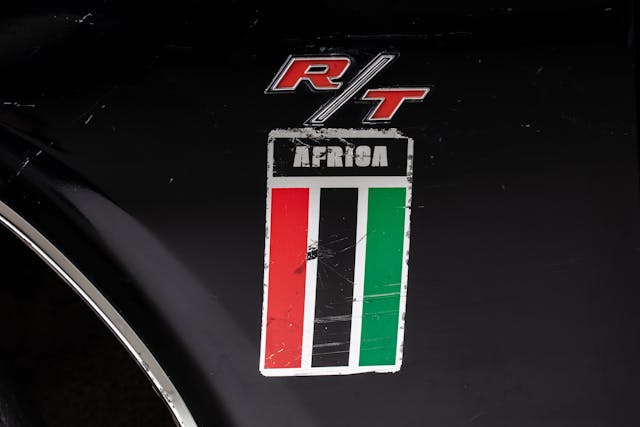 black ghost challenger badge detail