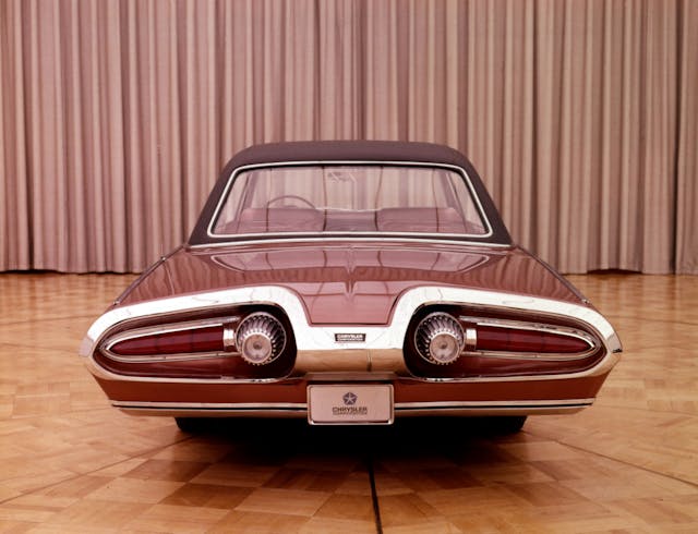 Chrysler Turbine history - 1963 Chrysler Turbine rear
