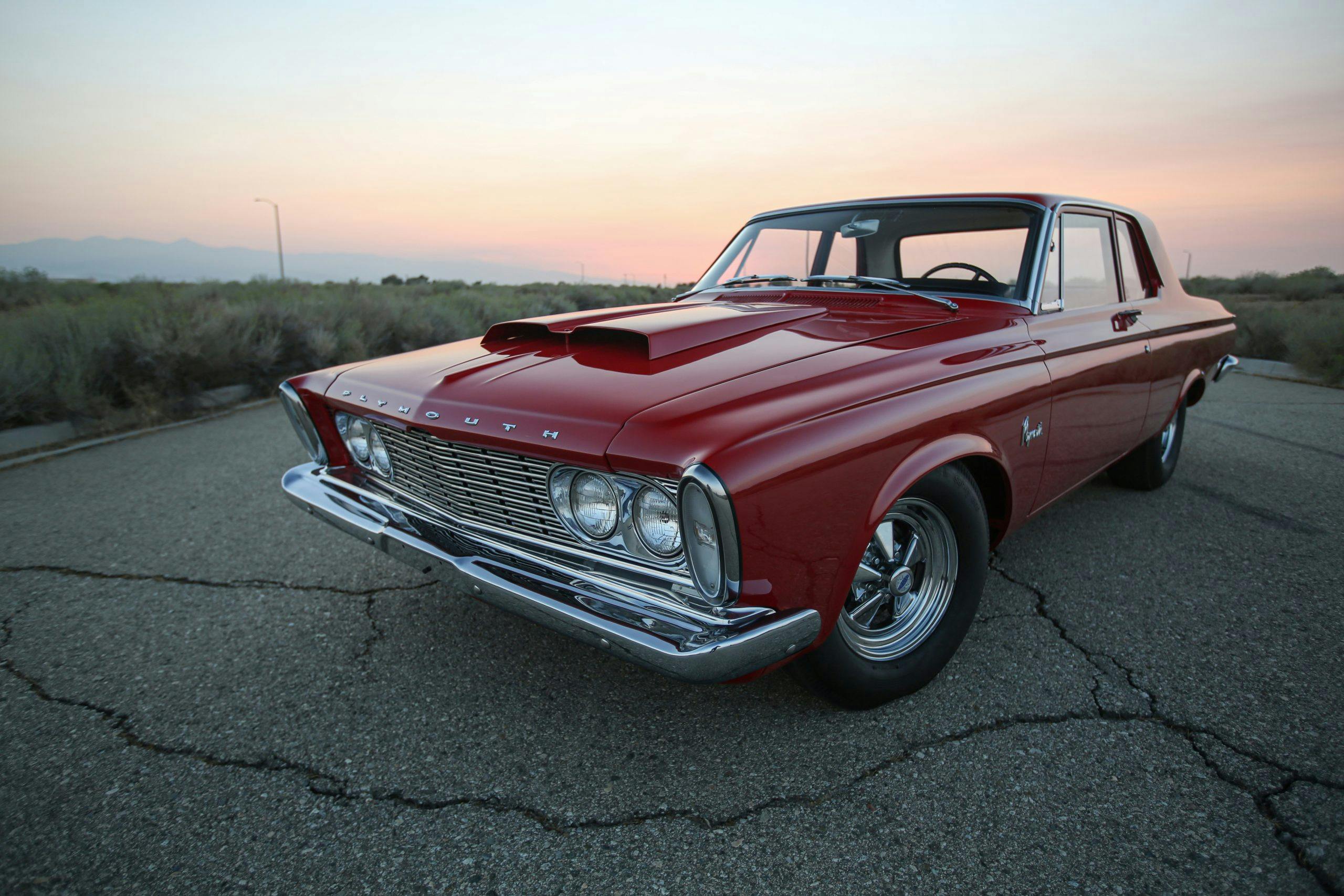 1963 Plymouth 426 Max Wedge lightweight front three-quarter close