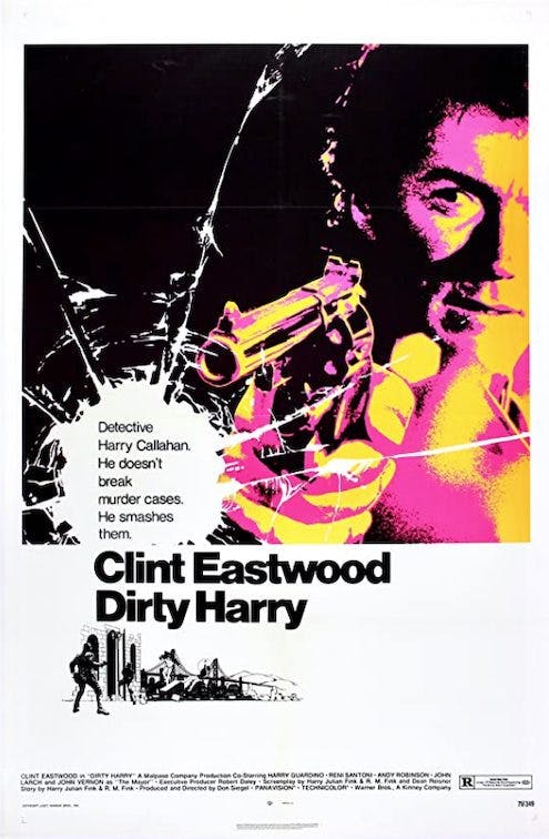 Clint Eastwood Dirty Harry Movie Poster Art