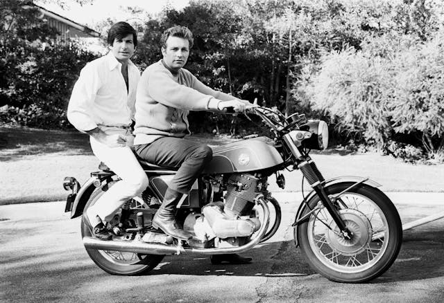 George Hamilton and Evel Knievel